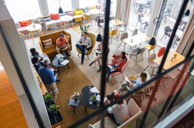 Group of people at meeting