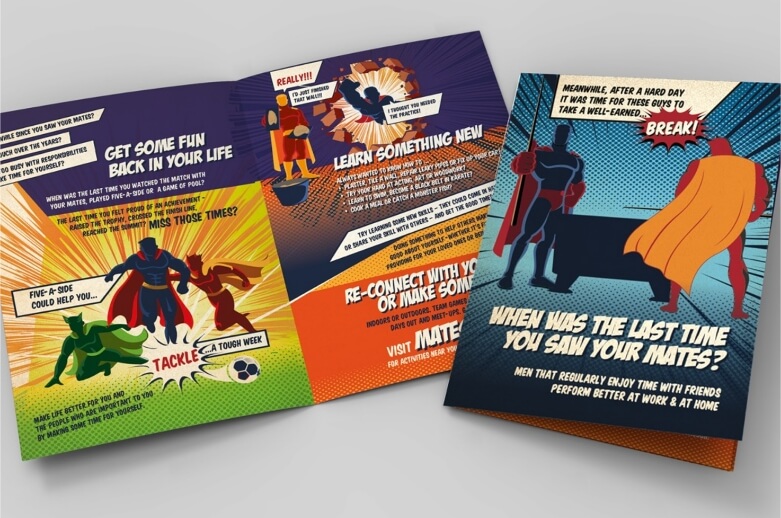 Mens Mental Health Prevention Campaign Brochures