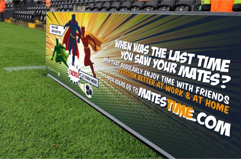 Mens Mental Health Prevention Campaign Football Promotion