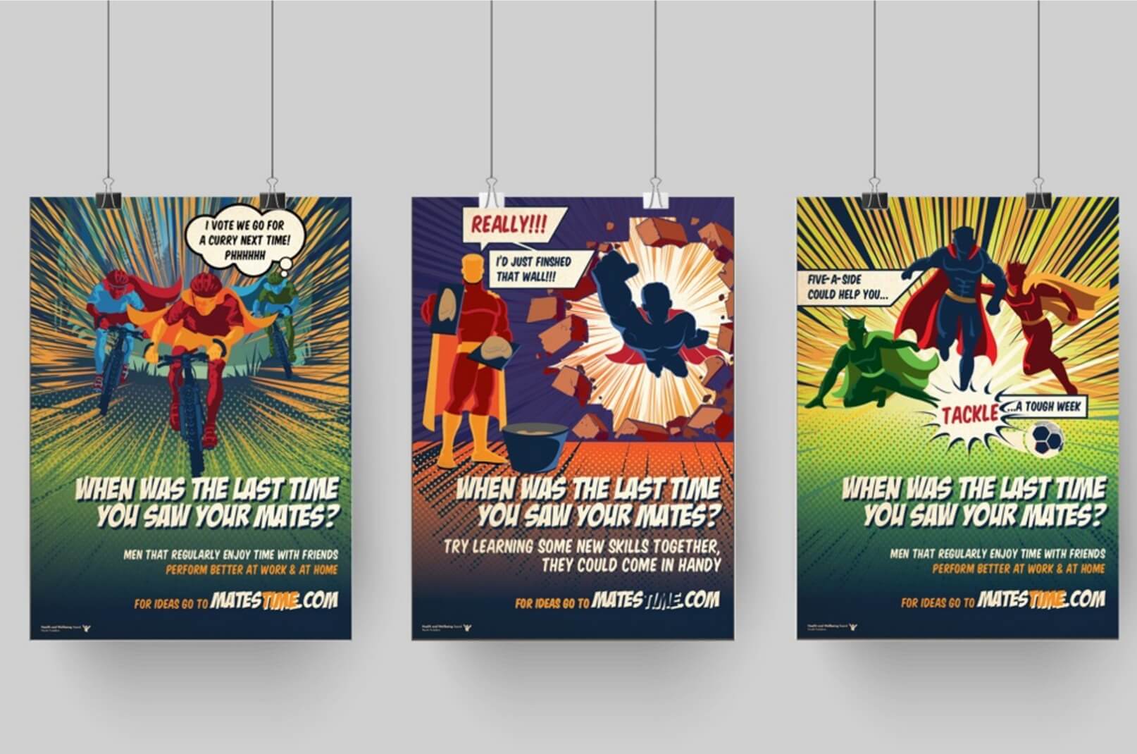 Mens Mental Health Prevention Campaign Posters