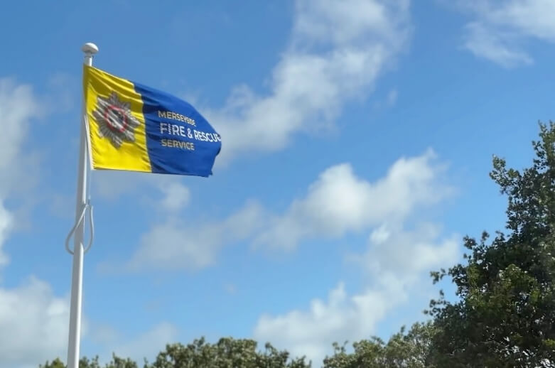 Merseyside Fire and rescue flag